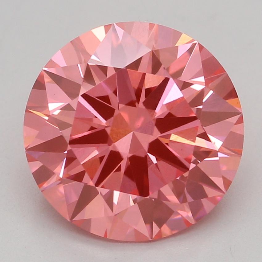 2.00 Ct. Fancy Vivid Pink Round Lab Grown Diamond