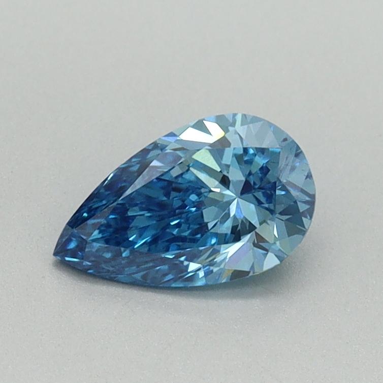 0.52 Ct. Fancy Vivid Blue Pear Lab Grown Diamond