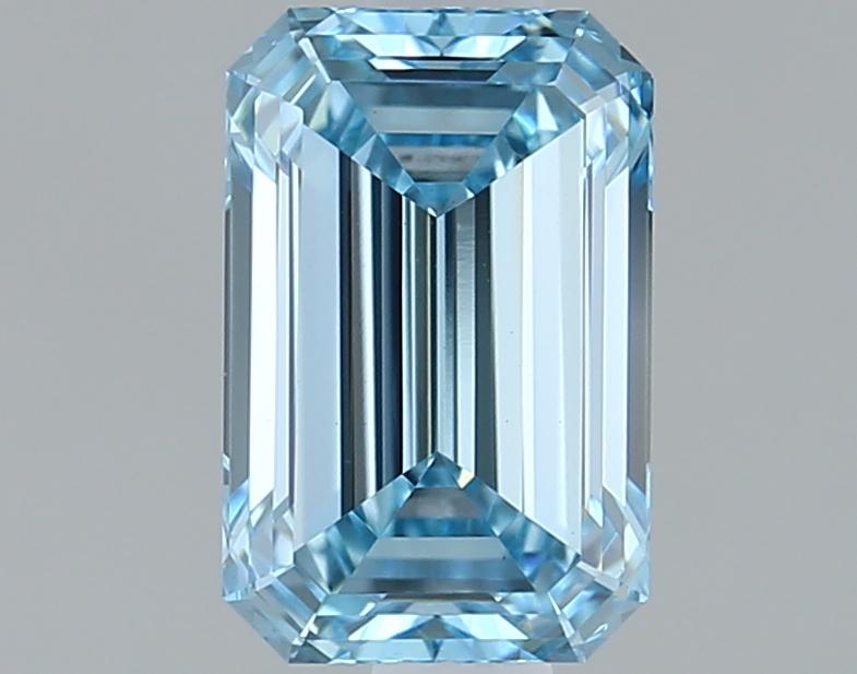 1.12 Ct. Fancy Intense Blue Emerald Lab Grown Diamond