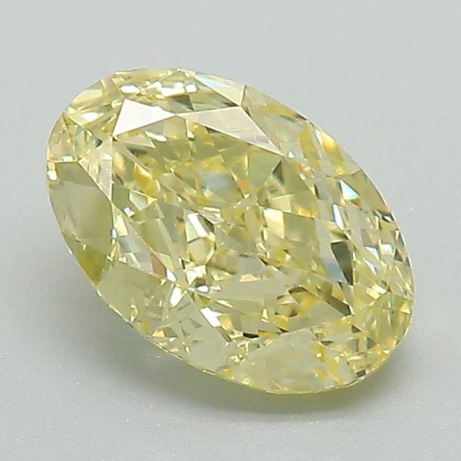 1.26 Ct. Fancy Intense Yellow Oval Lab Grown Diamond