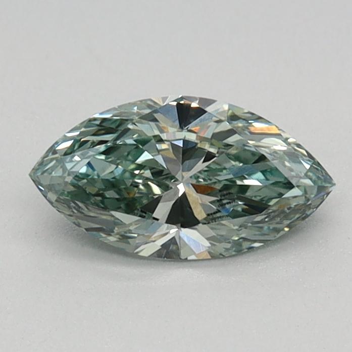 0.40 Ct. Fancy Vivid Green Marquise Lab Grown Diamond