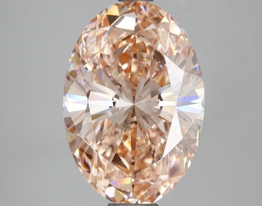 3.55 Ct. Fancy Intense Pink Oval Lab Grown Diamond