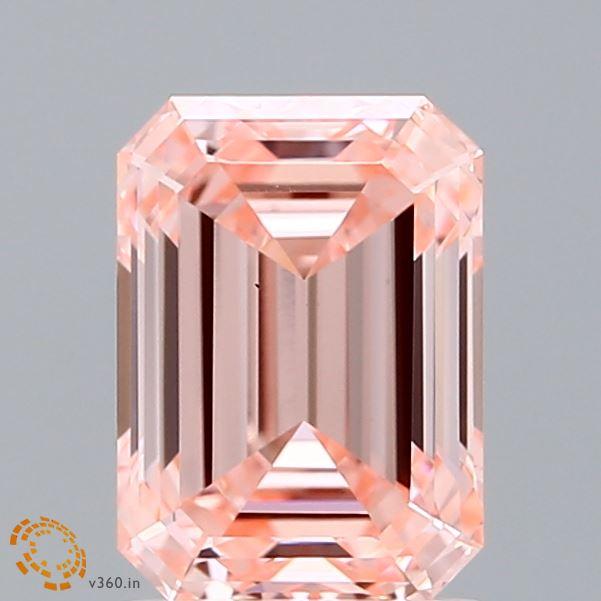 2.01 Ct. Fancy Intense Pink Emerald Lab Grown Diamond