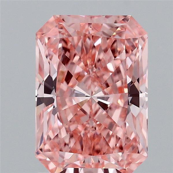 2.08 Ct. Fancy Vivid Pink Radiant Lab Grown Diamond