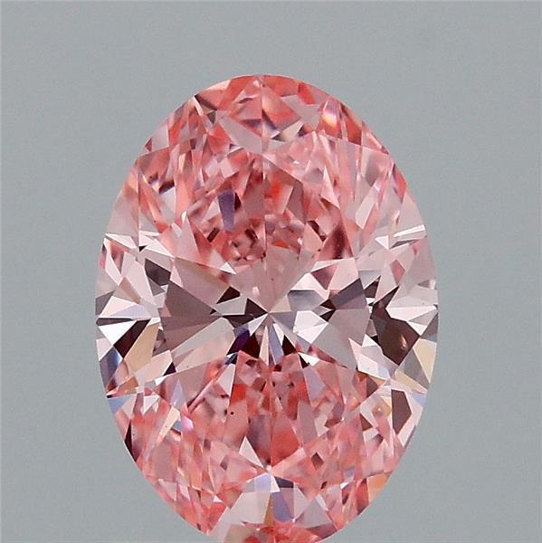 1.52 Ct. Fancy Vivid Pink Oval Lab Grown Diamond