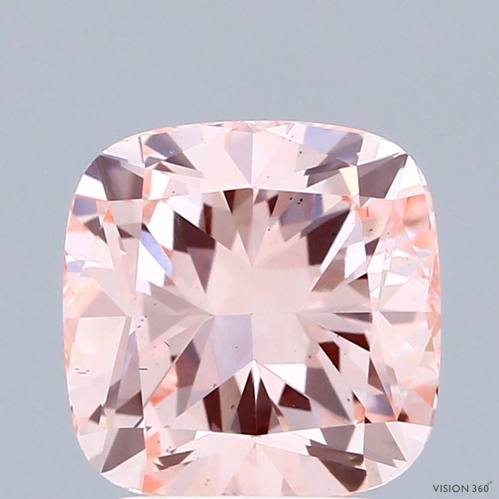 3.00 Ct. Fancy Intense Pink Cushion Lab Grown Diamond