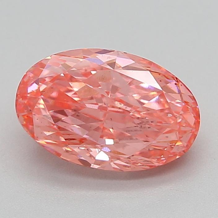 2.04 Ct. Fancy Vivid Pink Oval Lab Grown Diamond