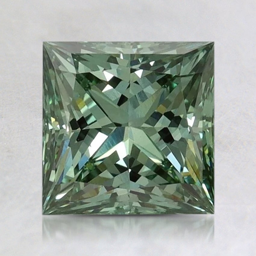 1.79 Ct. Fancy Vivid Pacific Green Princess Lab Grown Diamond