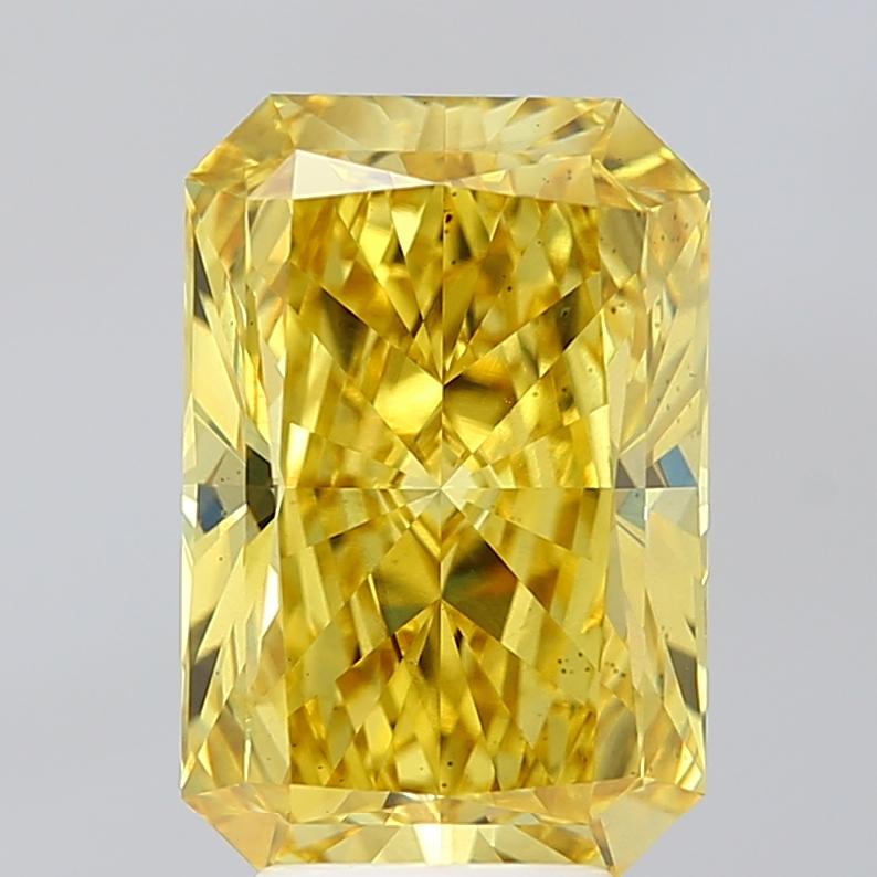 5.00 Ct. Fancy Vivid Yellow Radiant Lab Grown Diamond