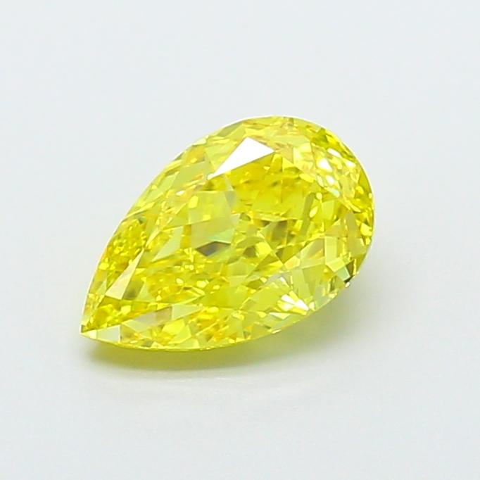 1.75 Ct. Fancy Vivid Yellow Pear Lab Grown Diamond