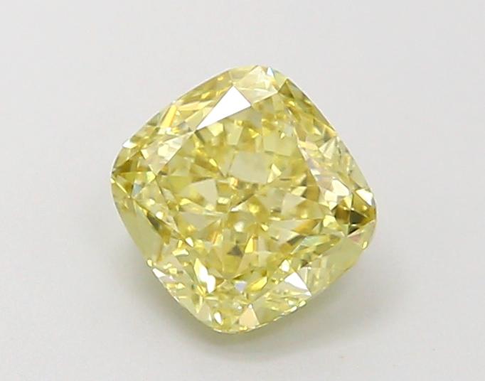 0.95 Ct. Fancy Yellow Cushion Lab Grown Diamond
