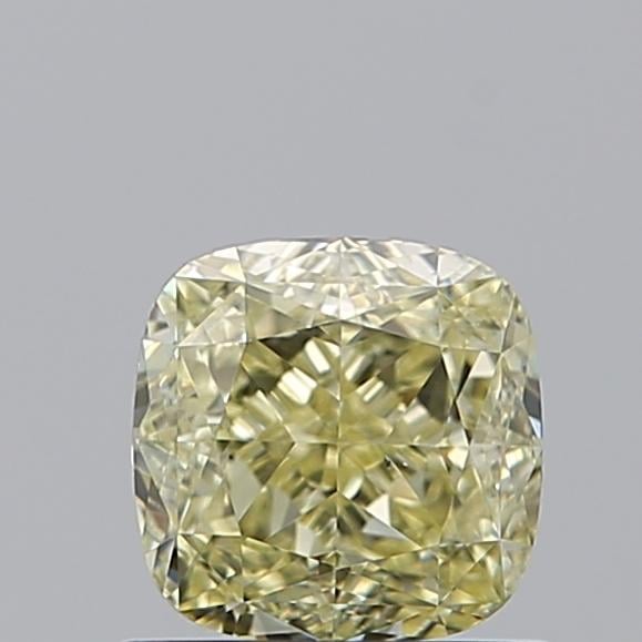 0.85 Ct. Fancy Light Yellow Cushion Diamond