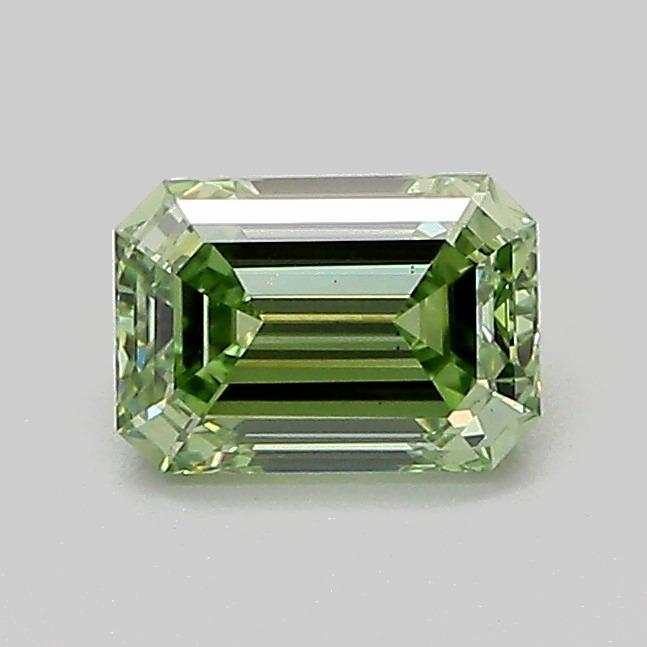 0.71 Ct. Fancy Vivid Green Emerald Lab Grown Diamond