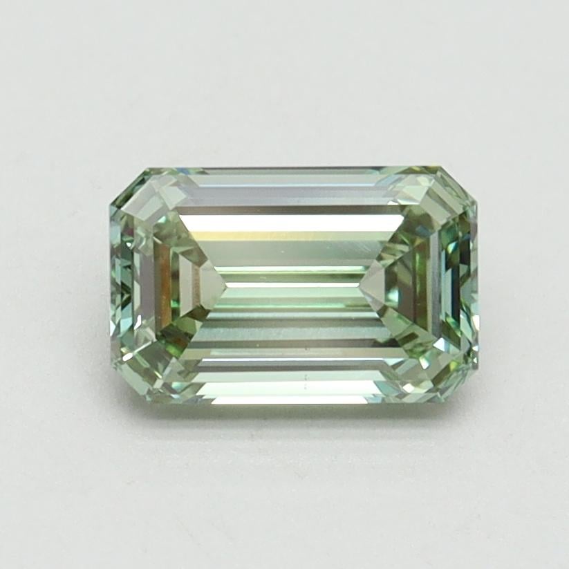 1.00 Ct. Fancy Intense Pacific Green Emerald Lab Grown Diamond