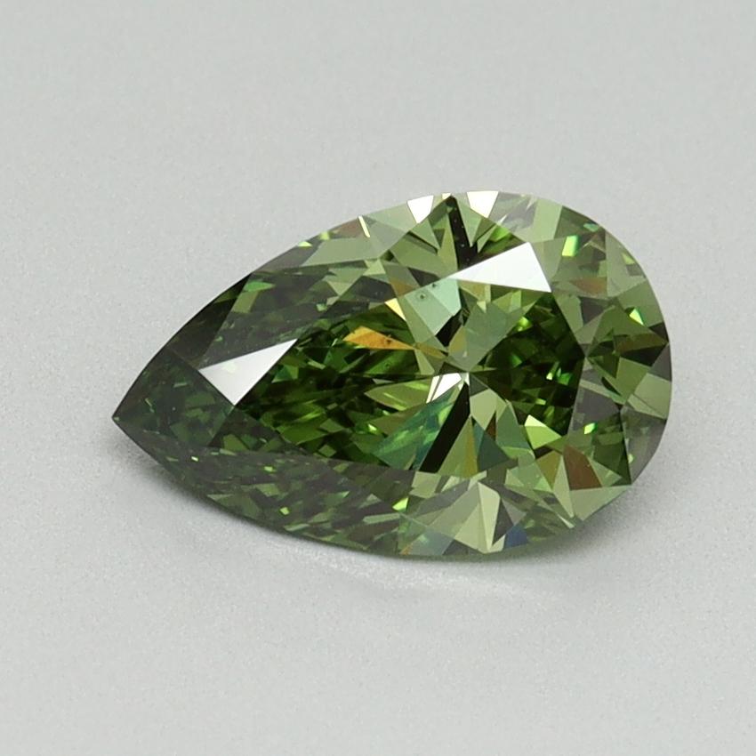 1.05 Ct. Fancy Vivid Green Pear Lab Grown Diamond