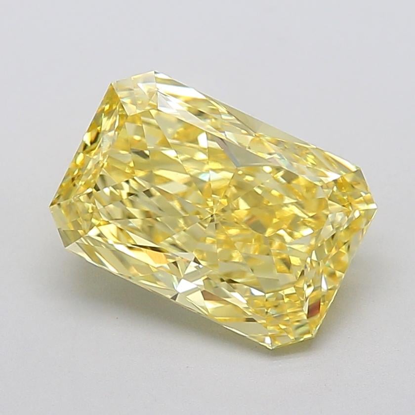 4.01 Ct. Fancy Intense  Yellow Radiant Lab Grown Diamond