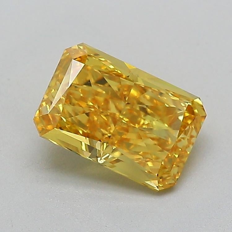 1.55 Ct. Fancy Vivid  Yellow Radiant Lab Grown Diamond