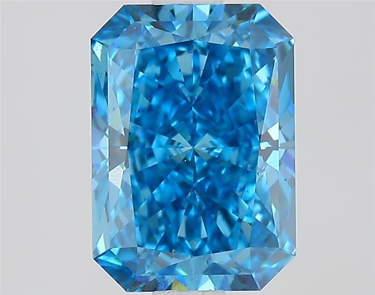 1.62 Ct. Fancy Vivid  Blue Radiant Lab Grown Diamond
