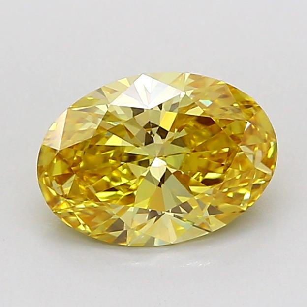1.03 Ct. Fancy Intense Yellow Oval Lab Grown Diamond