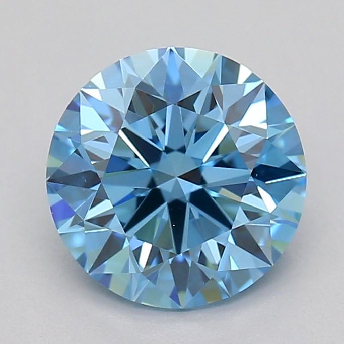 1.02 Ct. Fancy Vivid  Blue Round Lab Grown Diamond