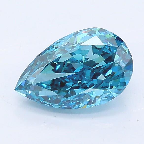 1.05 Ct. Fancy Vivid Blue Pear Lab Grown Diamond