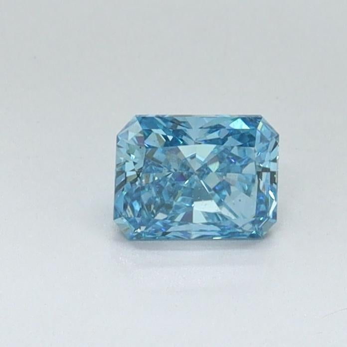 0.31 Ct. Fancy Vivid Malibu Blue Radiant Lab Grown Diamond