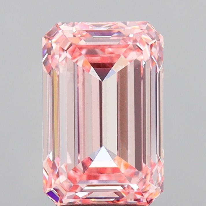 3.20 Ct. Fancy Intense Pink Emerald Lab Grown Diamond