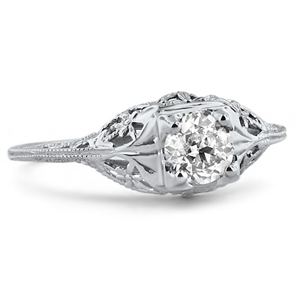 Art Nouveau Diamond Vintage Ring | Jodi | Brilliant Earth