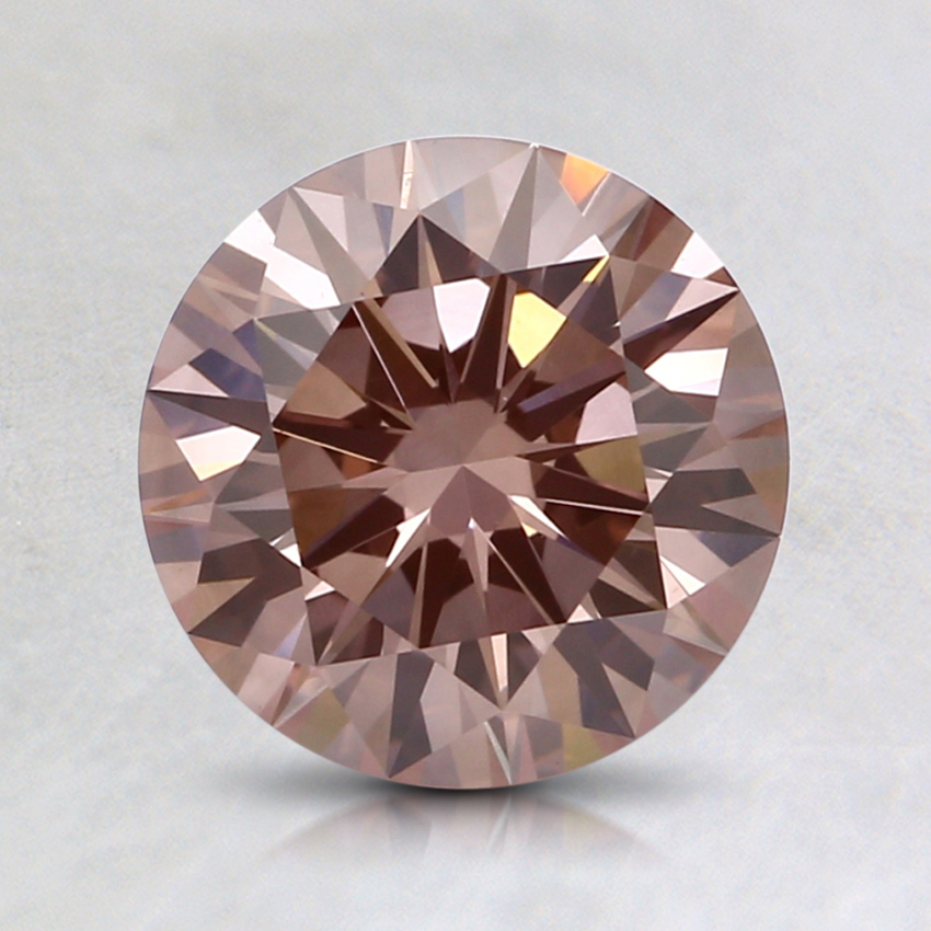 1.28 Ct. Fancy Pink-Brown Round Lab Grown Diamond