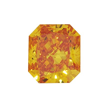 Orange Radiant Lab Grown Diamond