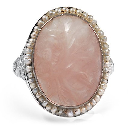 Edwardian Quartz Cocktail Ring