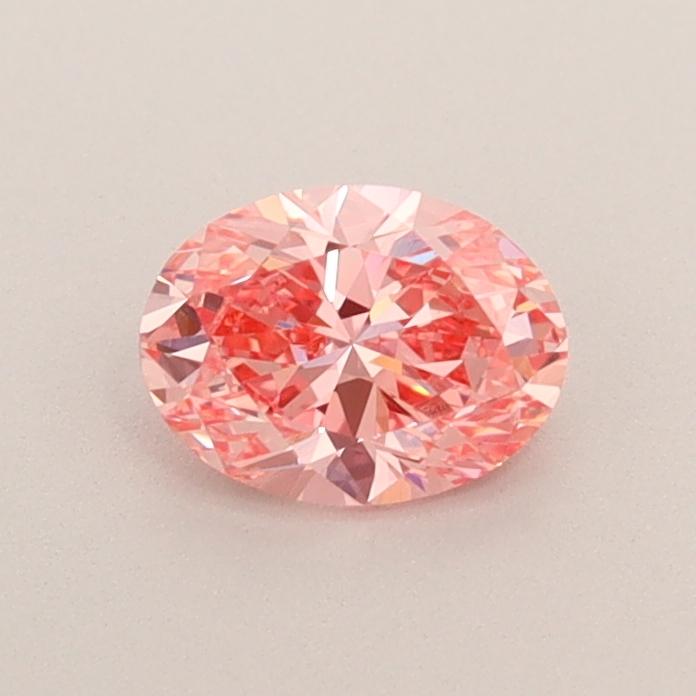 0.54 Ct. Fancy Intense  Pink Oval Lab Grown Diamond