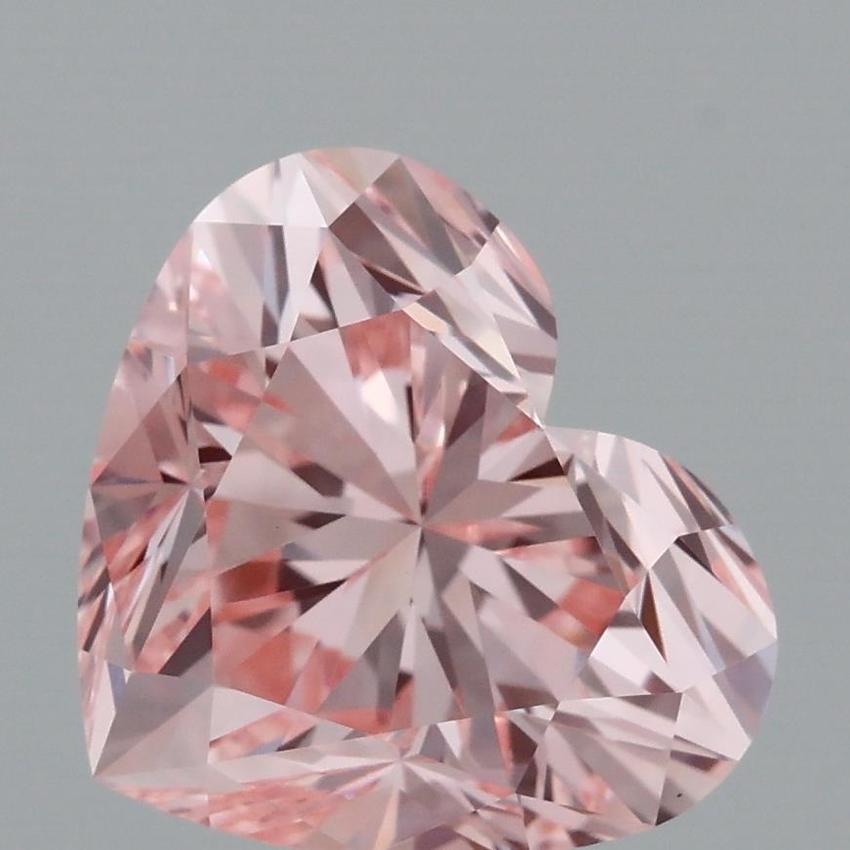 2.52 Ct. Fancy Vivid Pink Heart Lab Grown Diamond
