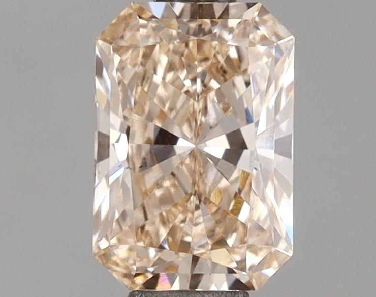 1.03 Ct. Fancy Light Brownish Orange Radiant Lab Grown Diamond