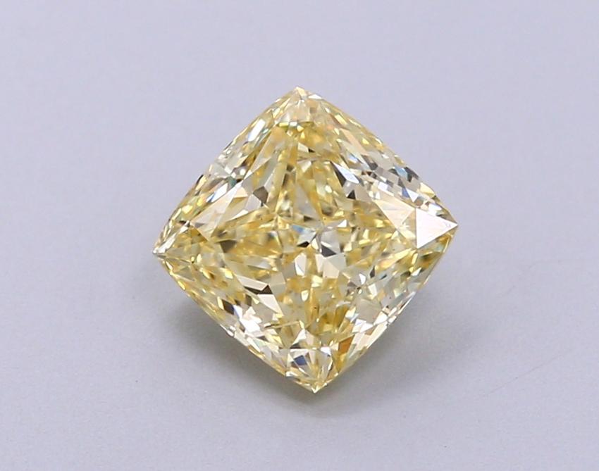 1.01 Ct. Fancy Yellow Cushion Lab Grown Diamond