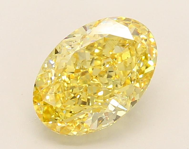 2.13 Ct. Fancy Vivid Yellow Oval Lab Grown Diamond