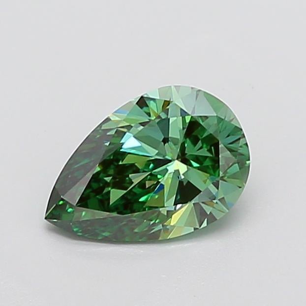 1.50 Ct. Fancy Vivid Green Pear Lab Grown Diamond