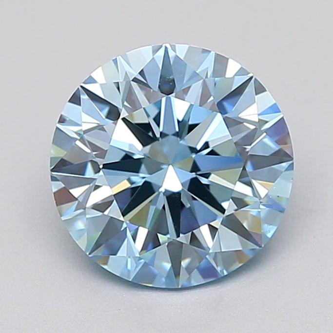 2.03 Ct. Fancy Vivid  Blue Round Lab Grown Diamond