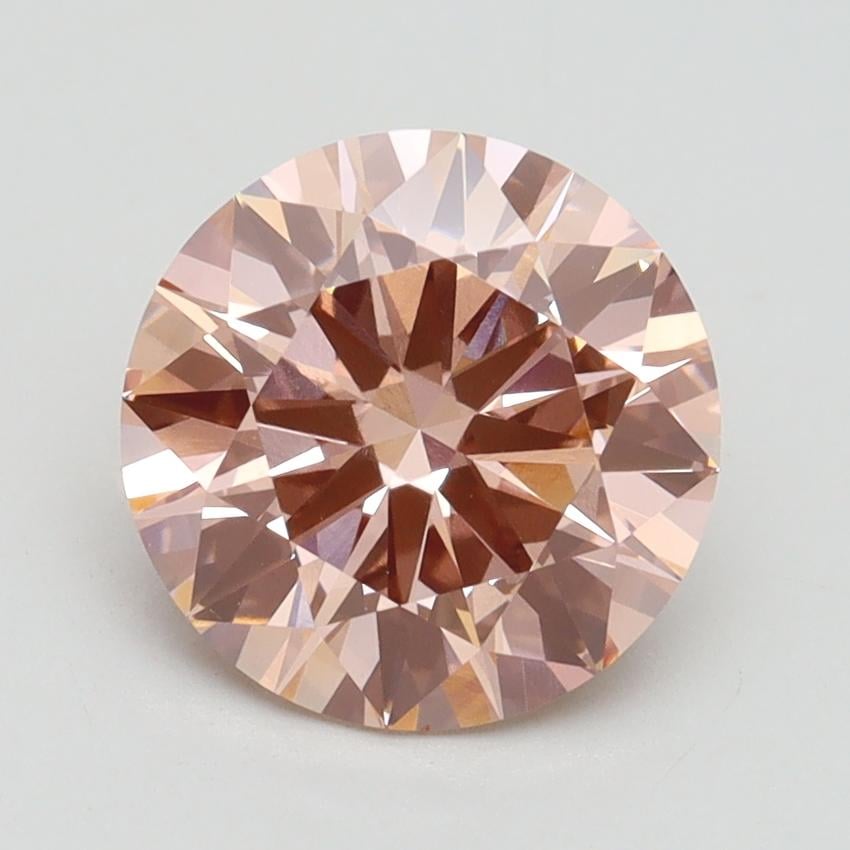 2.14 Ct. Fancy Intense Pink Round Lab Grown Diamond