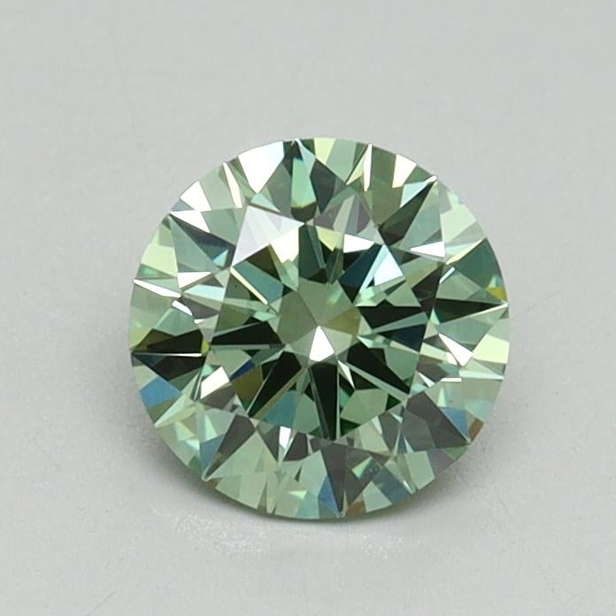 0.72 Ct. Fancy Vivid Green Round Lab Grown Diamond