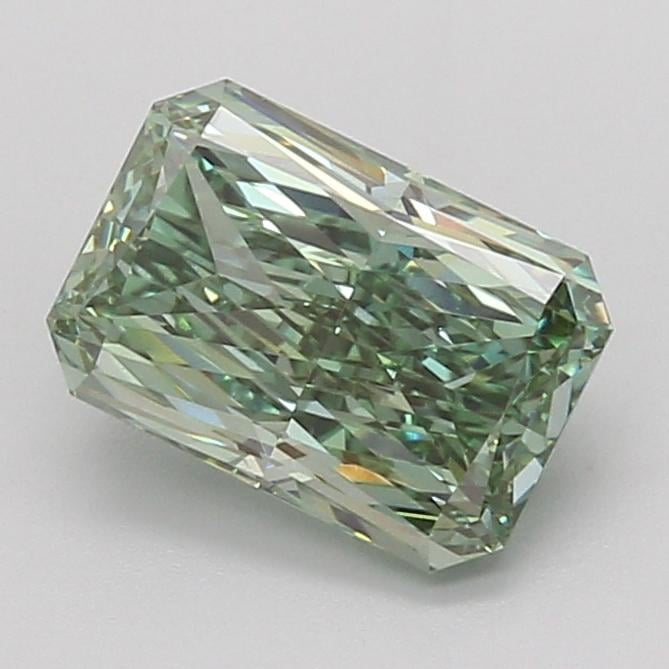 2.09 Ct. Fancy Vivid Green Radiant Lab Grown Diamond