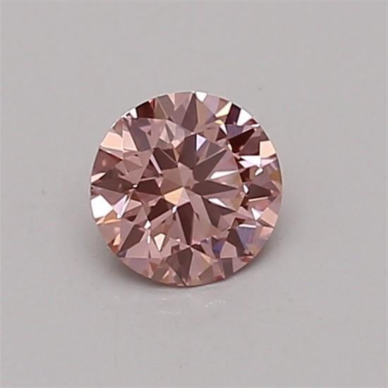 0.32 Ct. Fancy Vivid Pink Round Lab Grown Diamond