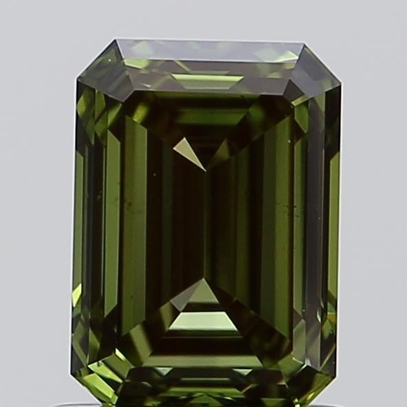0.96 Ct. Fancy Vivid  Green Emerald Lab Grown Diamond