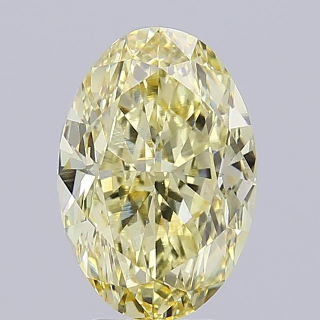 5.02 Ct. Fancy Intense Yellow Oval Lab Grown Diamond