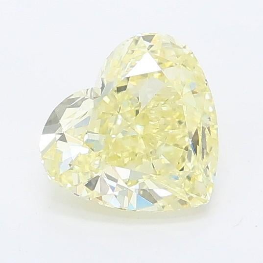 0.91 Ct. Fancy Yellow Heart Lab Grown Diamond