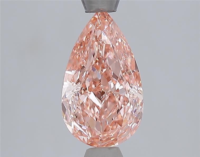 1.52 Ct. Fancy Vivid Pinkish Pink Pear Lab Grown Diamond