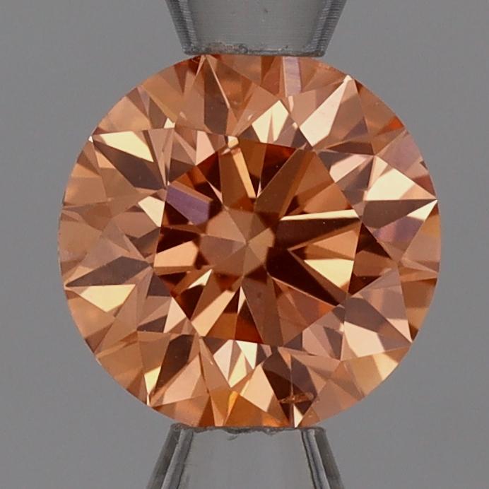 0.70 Ct. Fancy Vivid Pinkish Pink Round Lab Grown Diamond