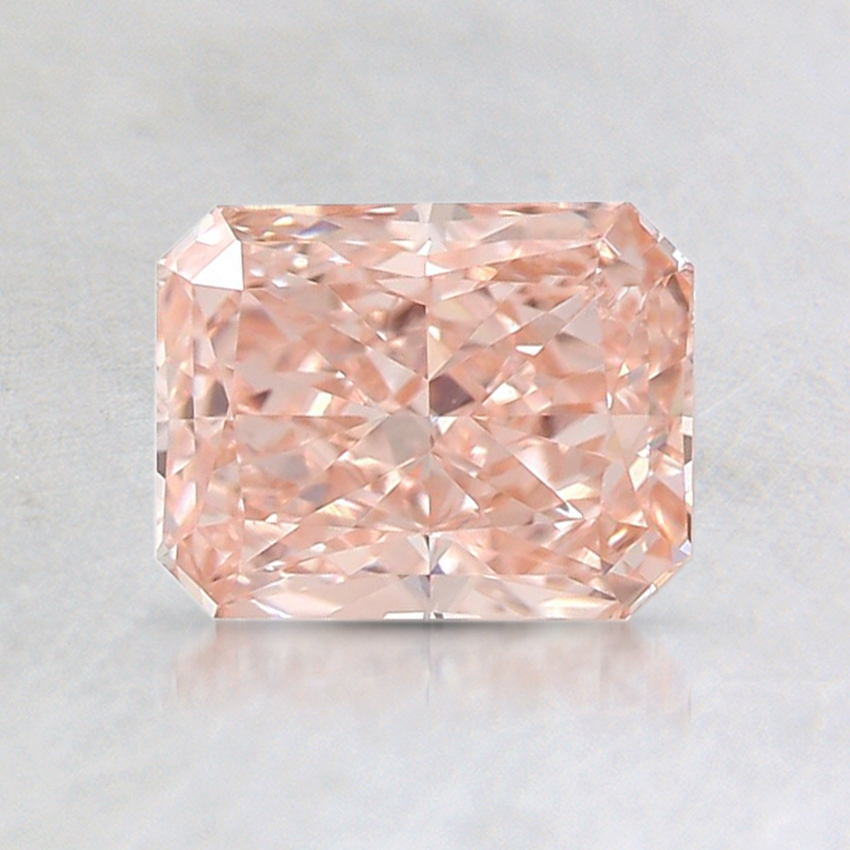 0.94 Ct. Fancy Orangy Pink Radiant Lab Created Diamond