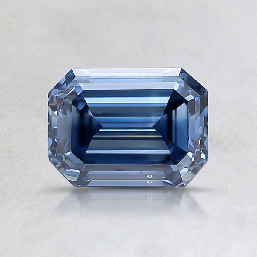 0.80 Ct. Fancy Deep Blue Emerald Lab Grown Diamond