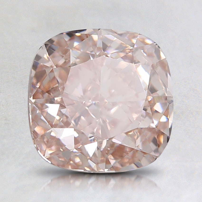 2.01 Ct. Fancy Light Orangy Pink Cushion Lab Grown Diamond